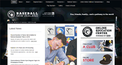 Desktop Screenshot of baseballnewzealand.com