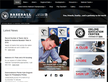 Tablet Screenshot of baseballnewzealand.com